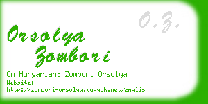 orsolya zombori business card
